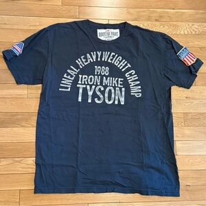 Mike Tyson roots of fight legends tee with patches XL